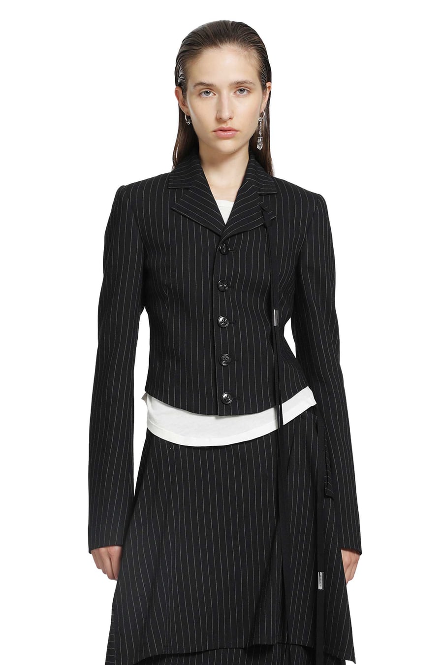 Ann Demeulemeester Manda Cropped Blazer