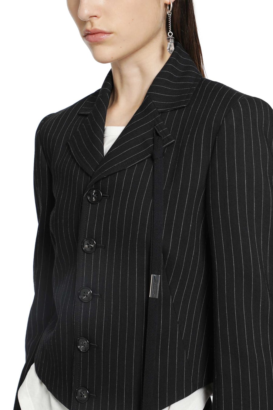 Ann Demeulemeester Manda Cropped Blazer, view 4