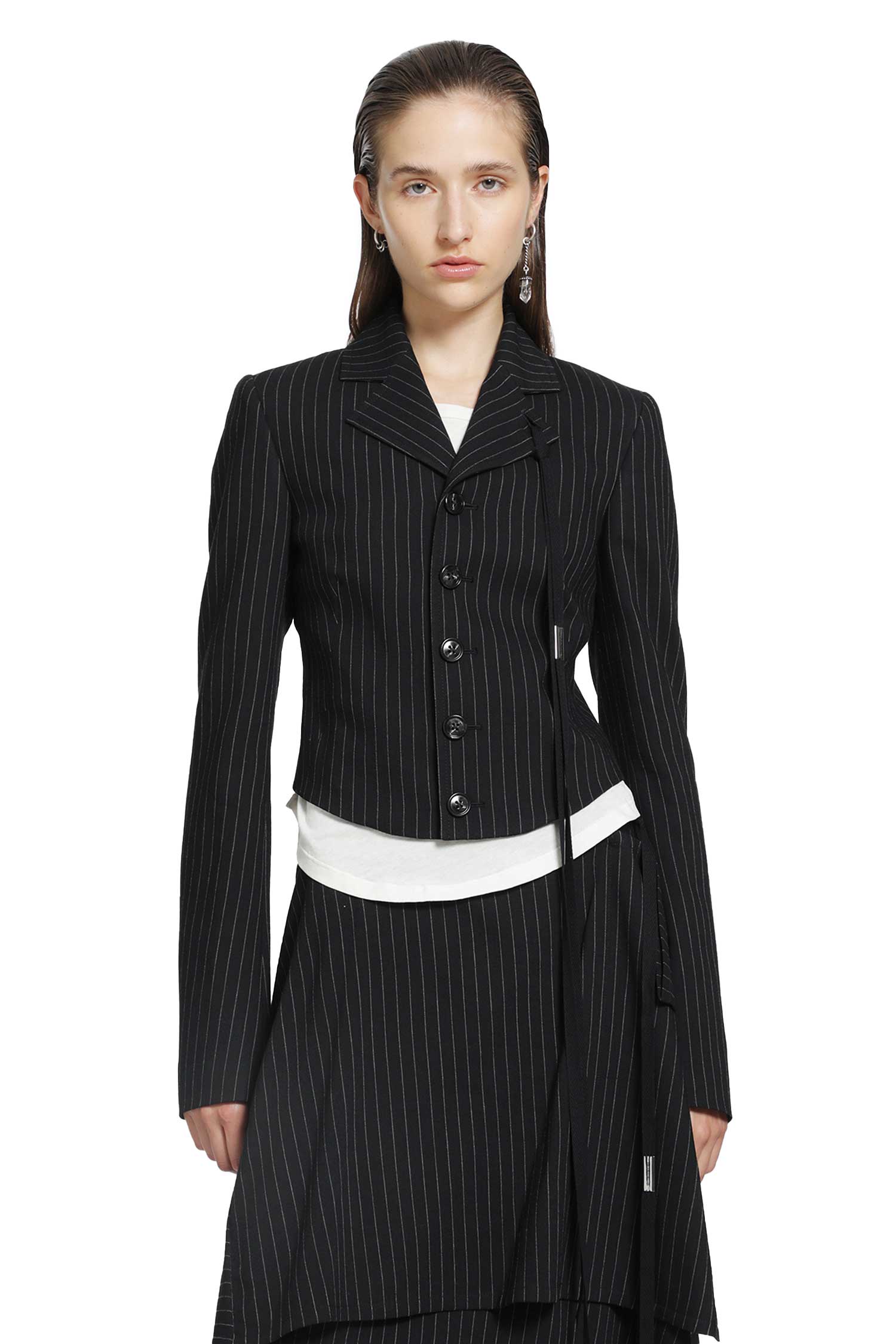 Ann Demeulemeester Manda Cropped Blazer