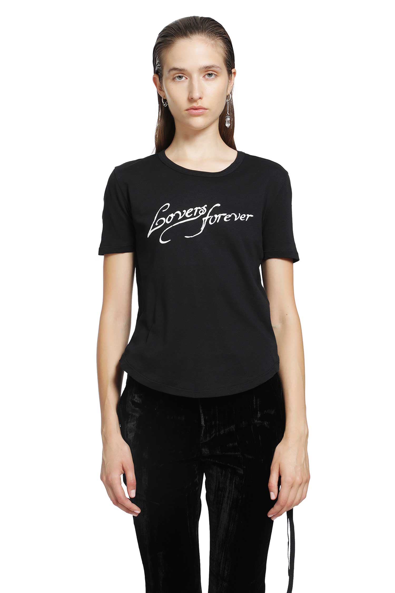 Ann Demeulemeester Floor ''Lovers Forever'' Micro T-Shirt