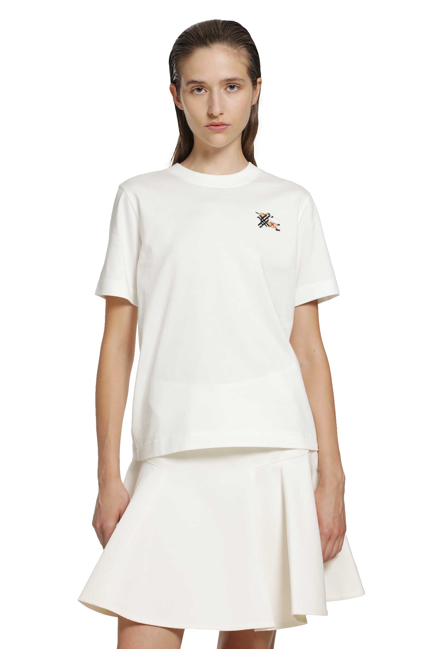 Burberry Knight Check Cotton T-Shirt