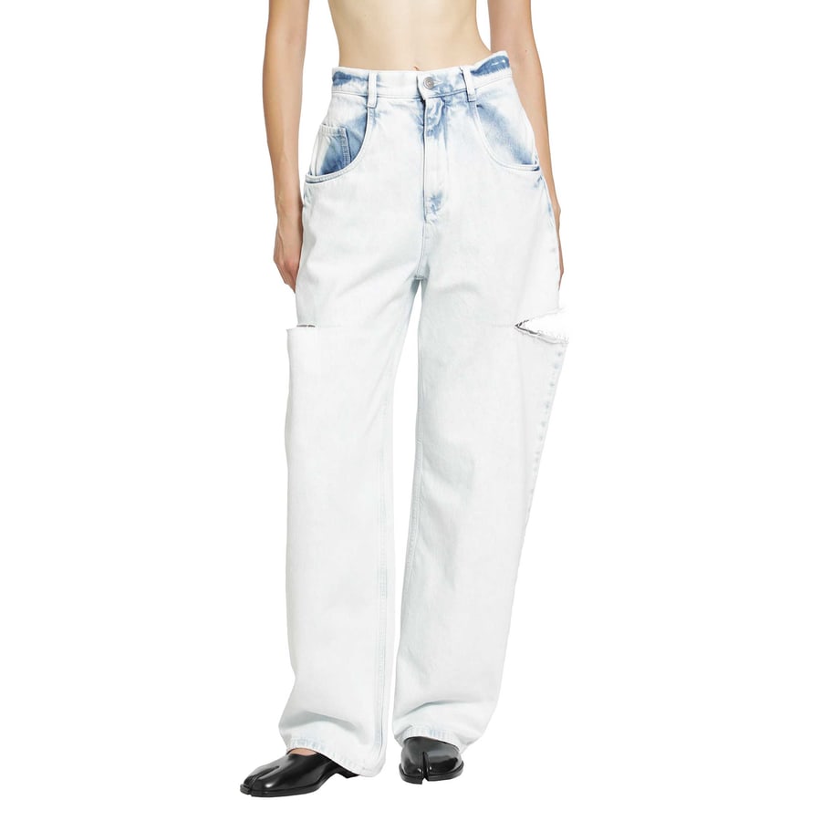 Maison Margiela Bleached Cut-out Jeans, view 7