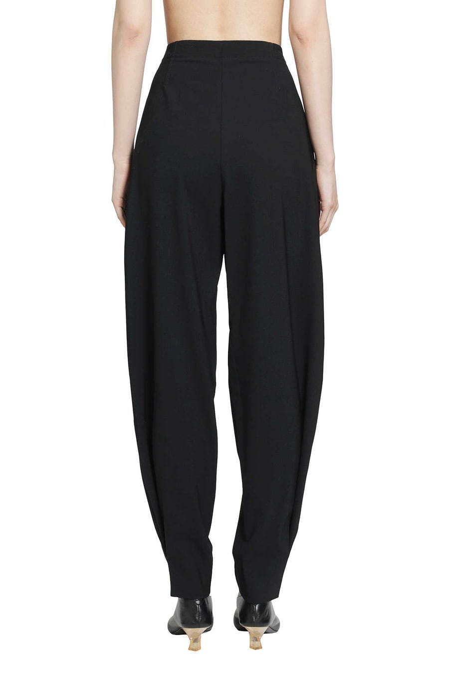 RETORI Stretch Wool Barrel Pants, view 4