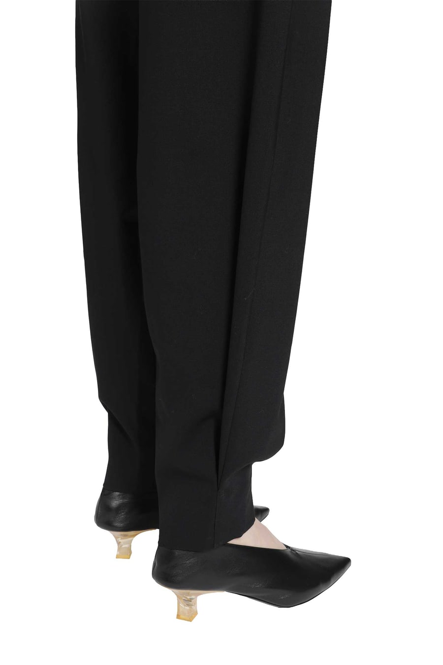 RETORI Stretch Wool Barrel Pants, view 5