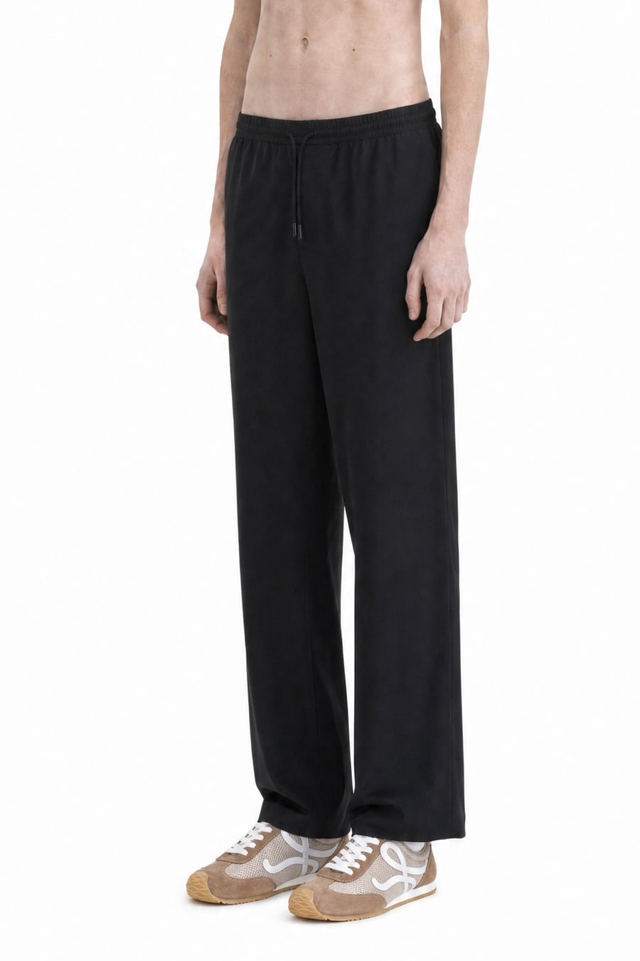 Loewe Drawstring Trousers in Wool, view 3