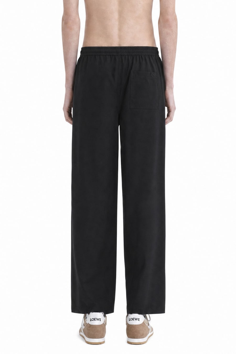 Loewe Drawstring Trousers in Wool, view 4
