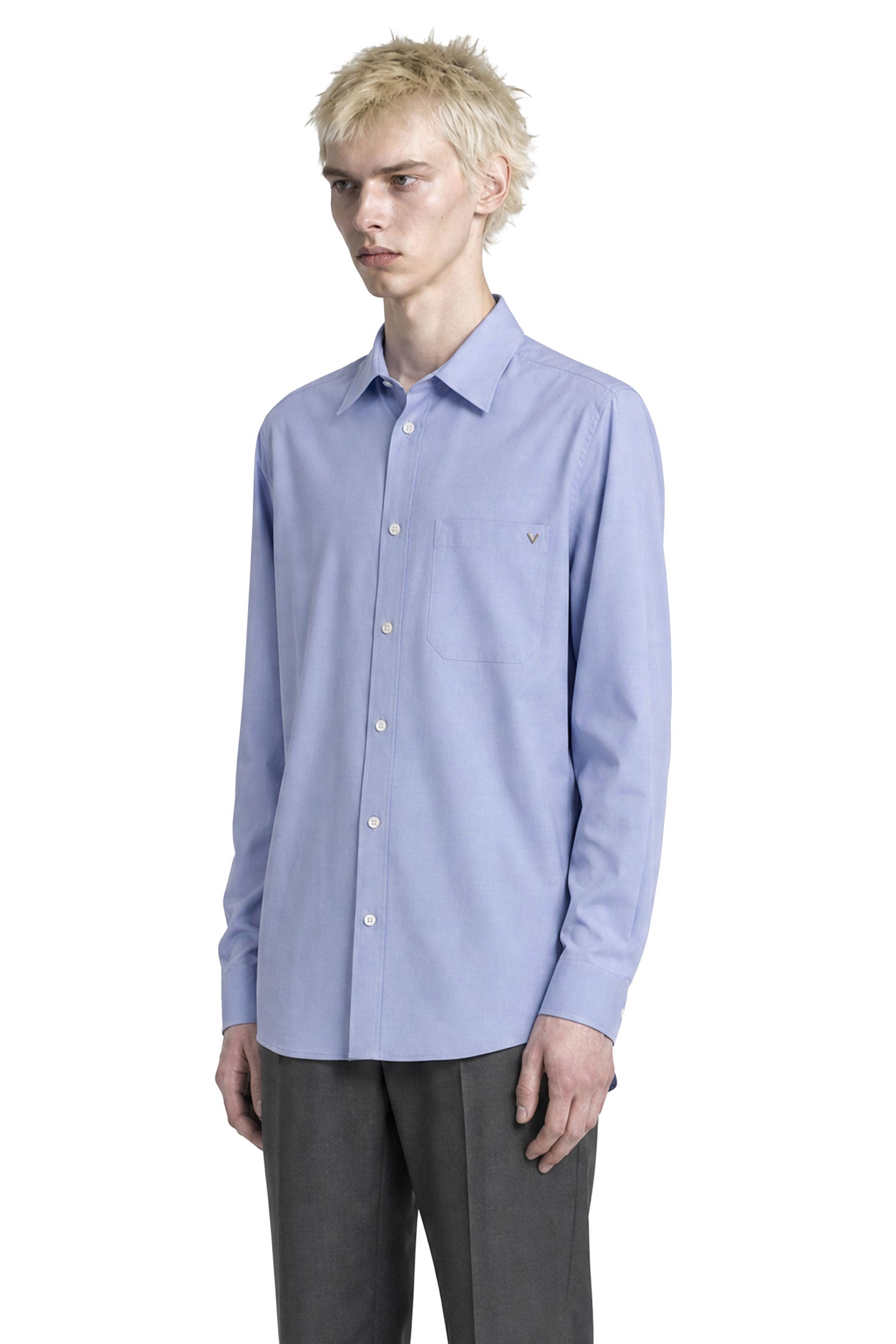 VALENTINO VGold Oxford Cotton Shirt, view 2