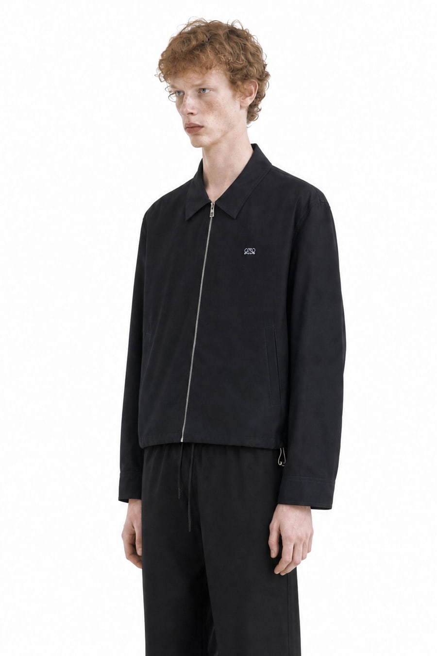 Loewe Zip-Up Jacket in Technical Cotton, view 3