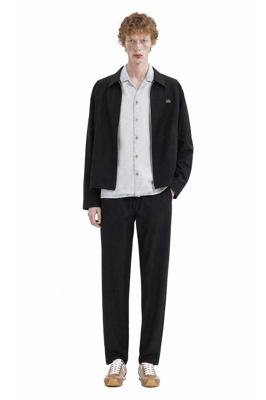 Loewe Zip-Up Jacket in Technical Cotton, view 5