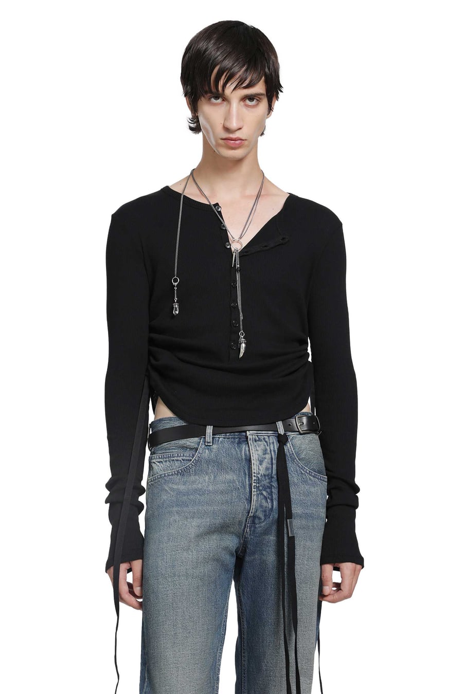 Ann Demeulemeester Hamar Wrinkled Serafino Top
