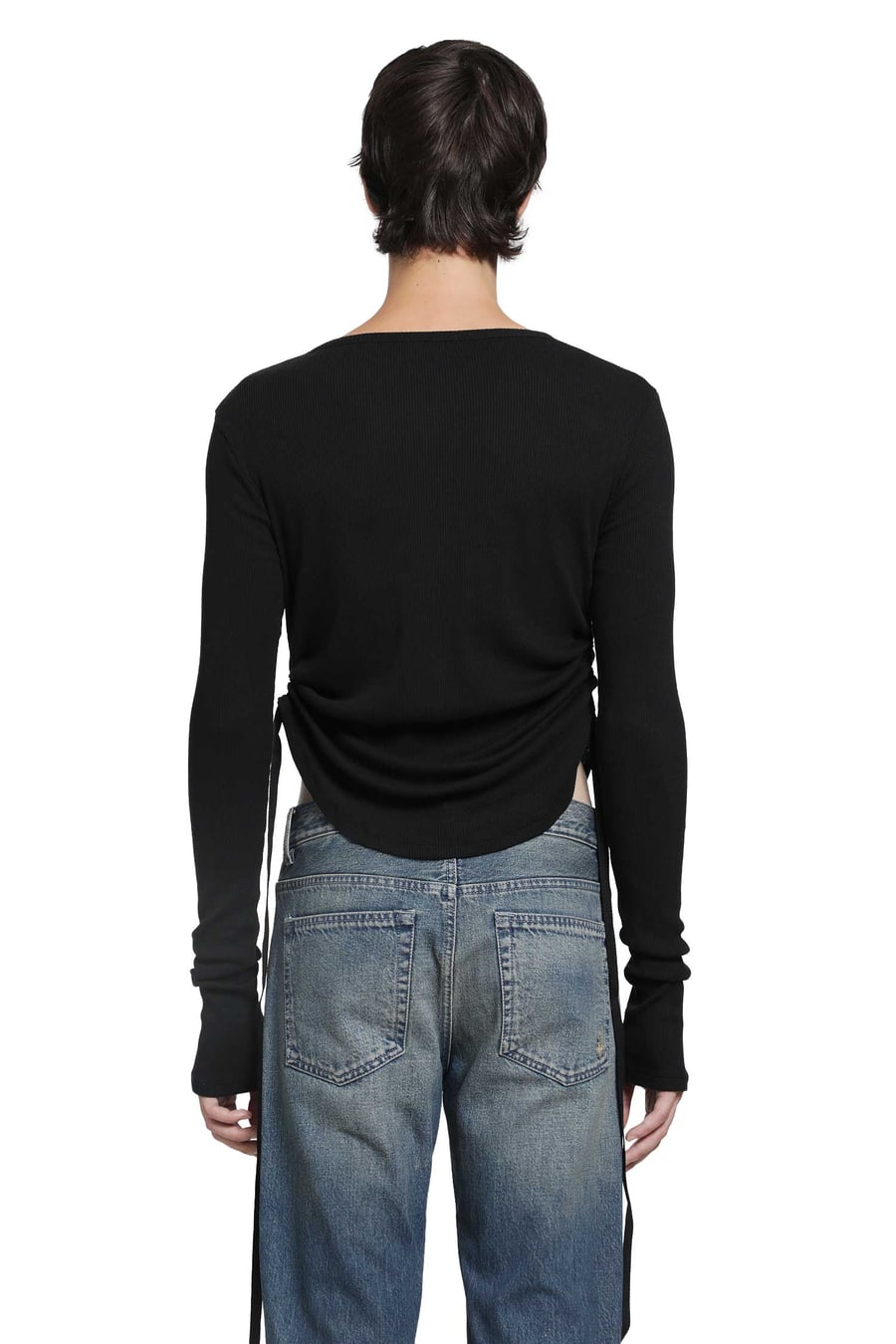 Ann Demeulemeester Hamar Wrinkled Serafino Top, view 4
