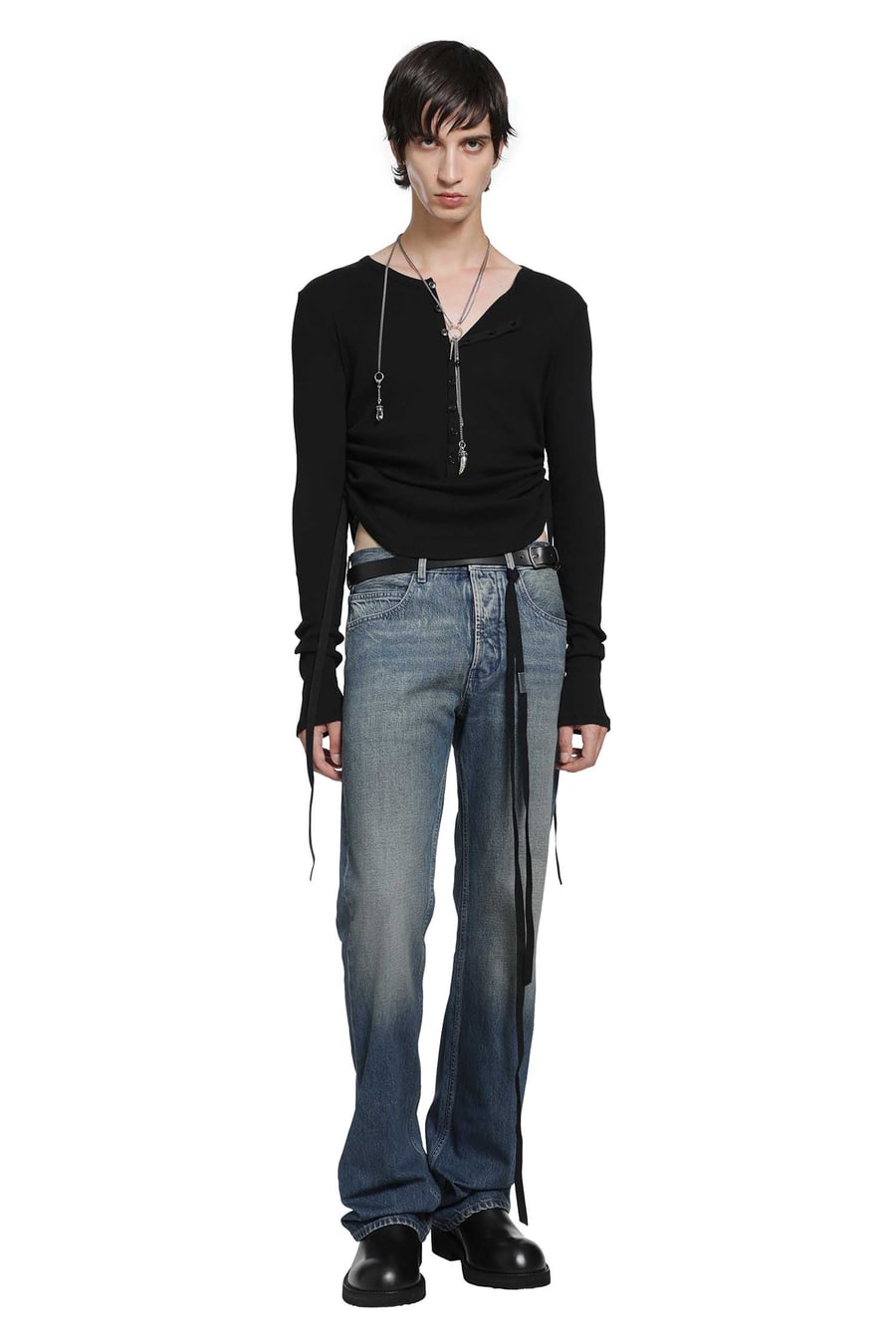 Ann Demeulemeester Hamar Wrinkled Serafino Top, view 5