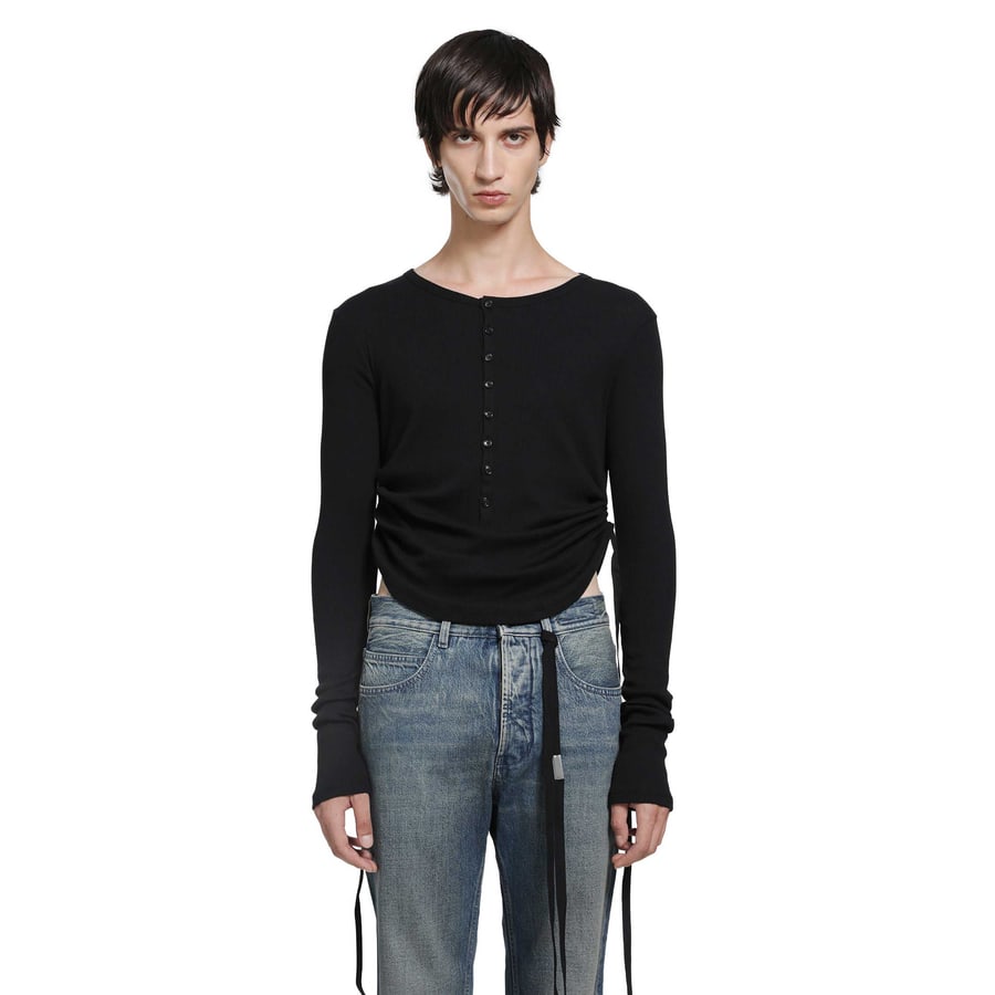 Ann Demeulemeester Hamar Wrinkled Serafino Top, view 6