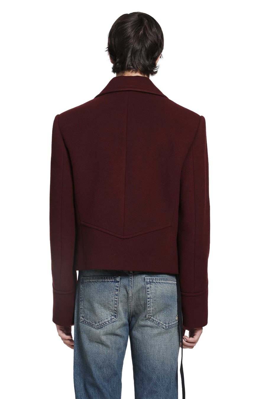 Ann Demeulemeester Dalmar Double-Breasted Wool Caban, view 4