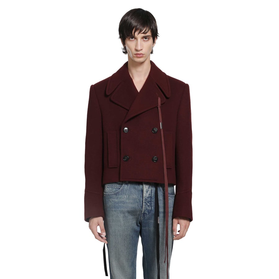 Ann Demeulemeester Dalmar Double-Breasted Wool Caban, view 6