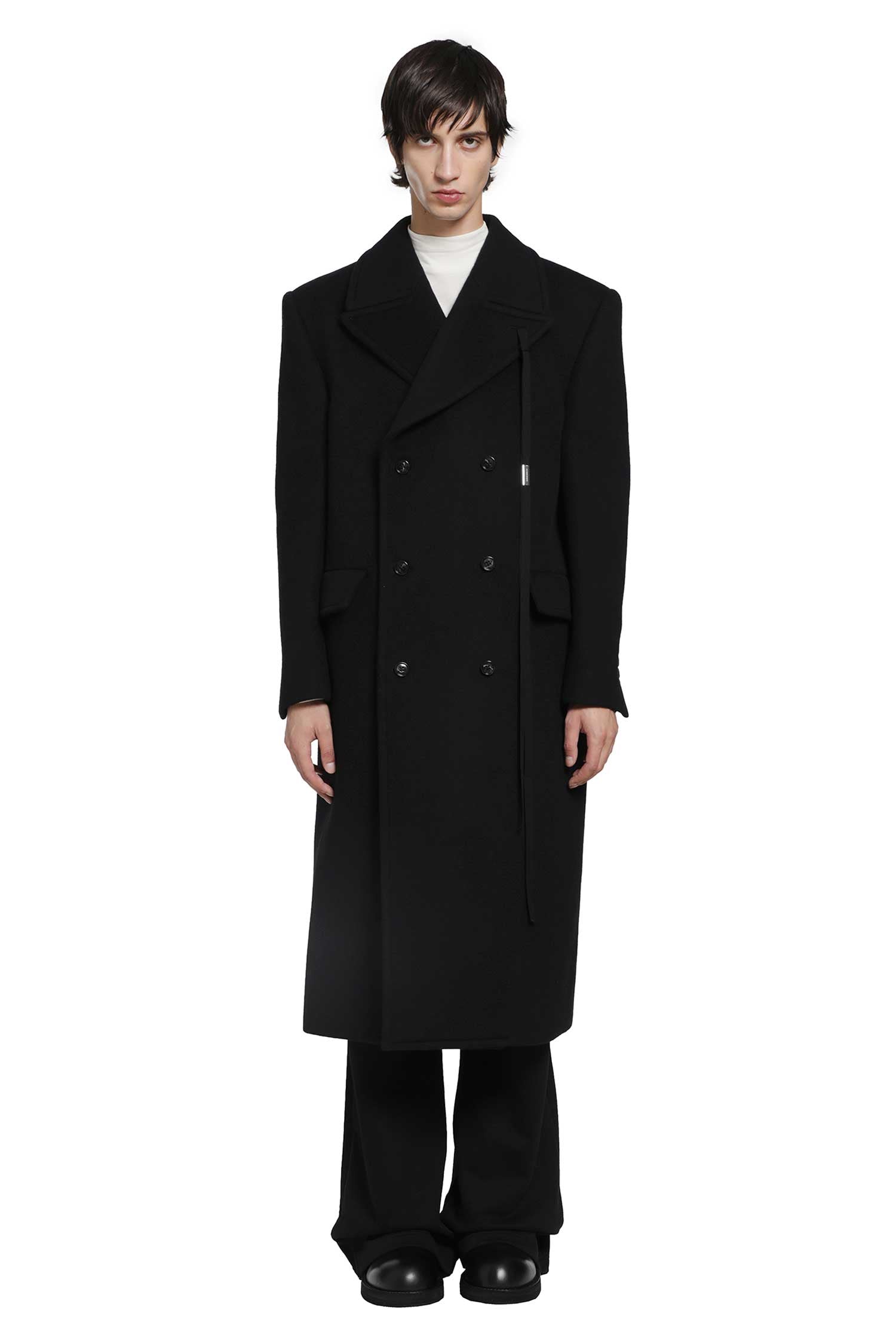 Ann Demeulemeester Jake Double-Breasted High Comfort Coat, view 2