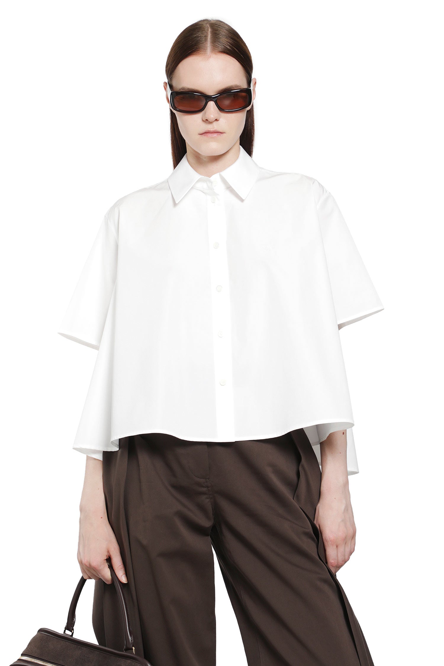 Loewe Short Sleeve Trapeze Shirt in Cotton