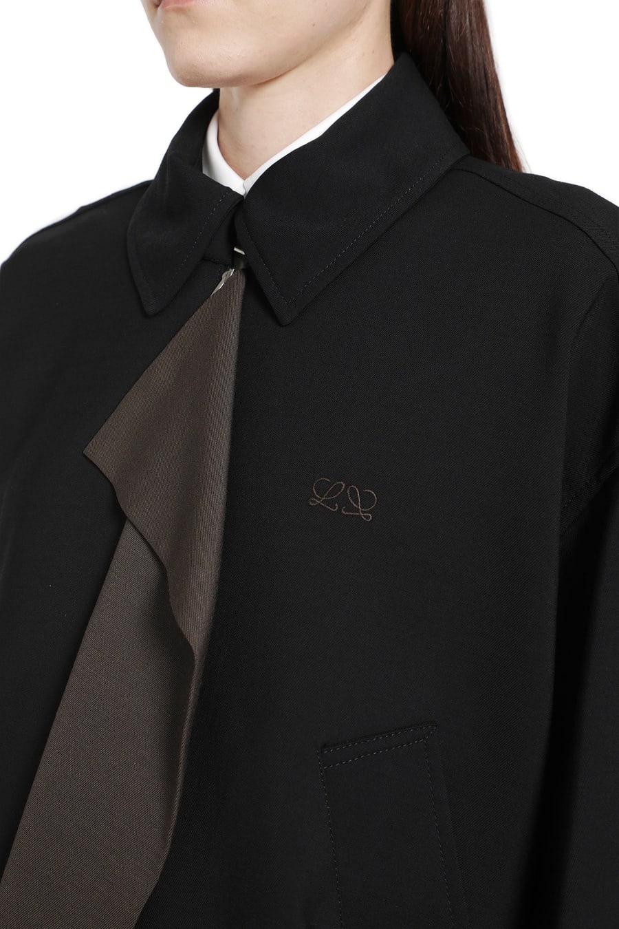 Loewe Viscose Wool Harrington Jacket, view 5