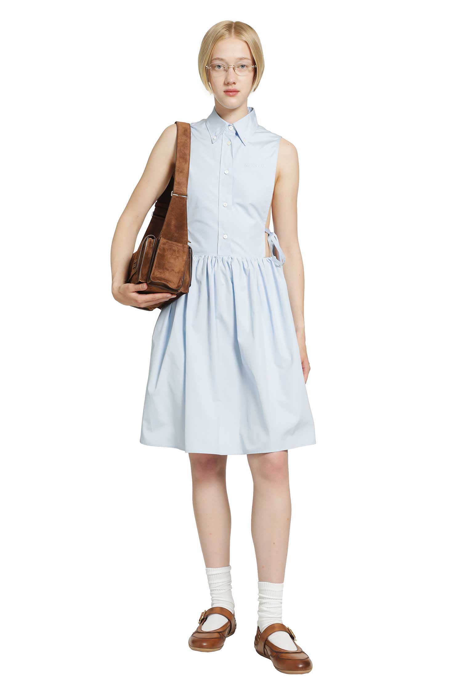 Miu Miu Poplin Mini Dress