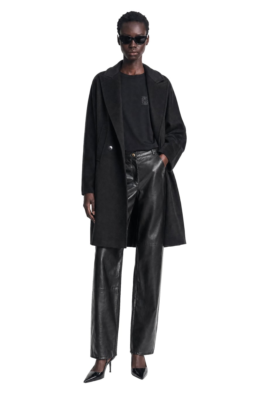Max Mara Double-Breasted Wool Broadcloth Coat