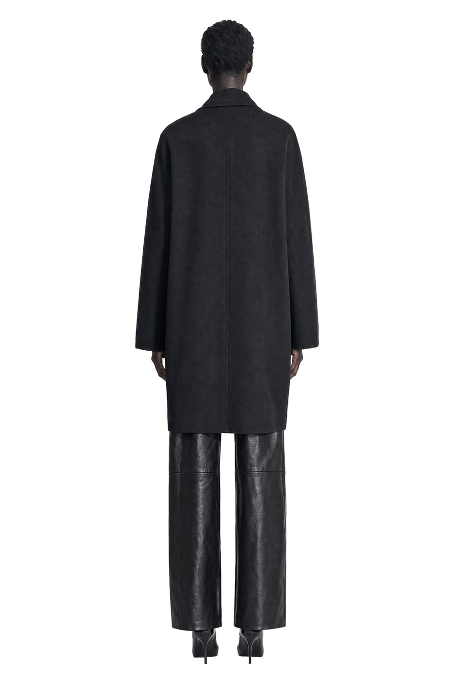 Max Mara Double-Breasted Wool Broadcloth Coat, view 4