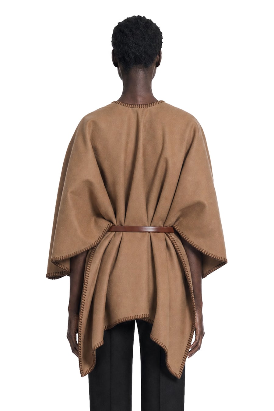 Max Mara Double Wool Broadcloth Cloak, view 3