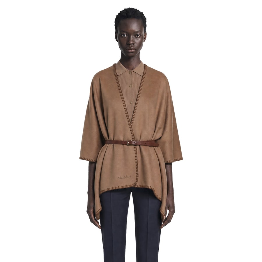 Max Mara Double Wool Broadcloth Cloak, view 5