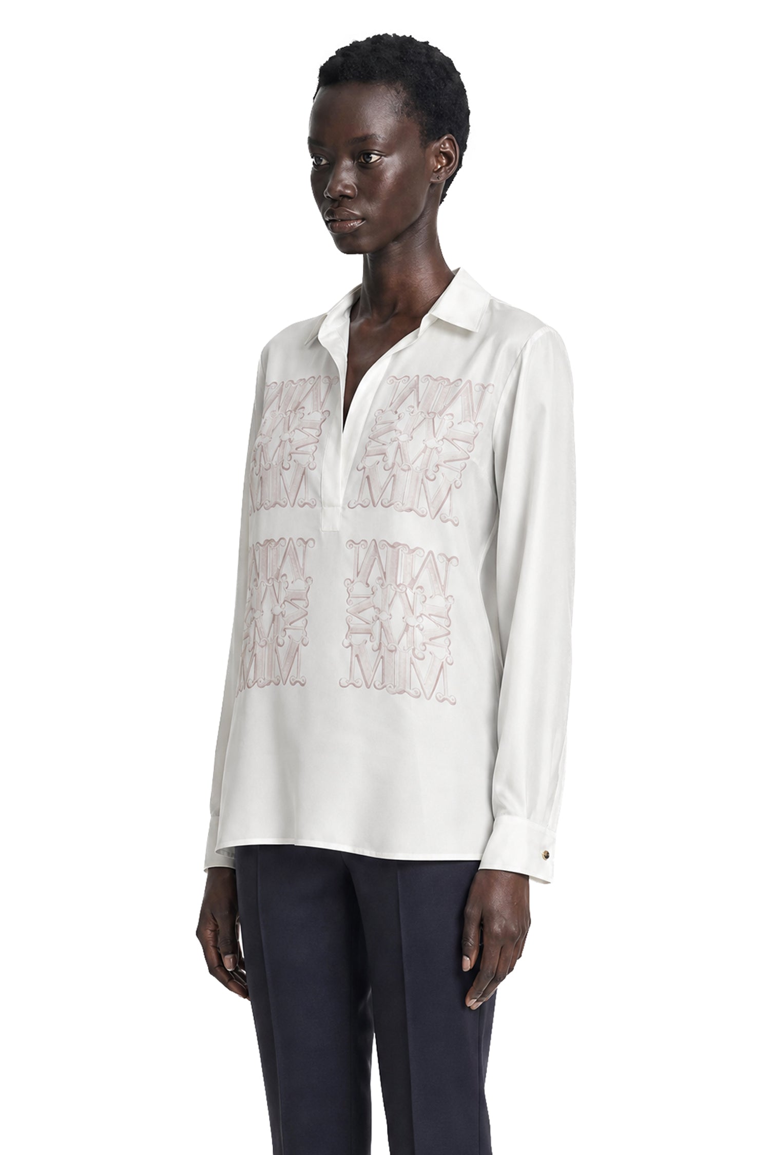 Max Mara Marabesque Silk Twill Shirt, view 2