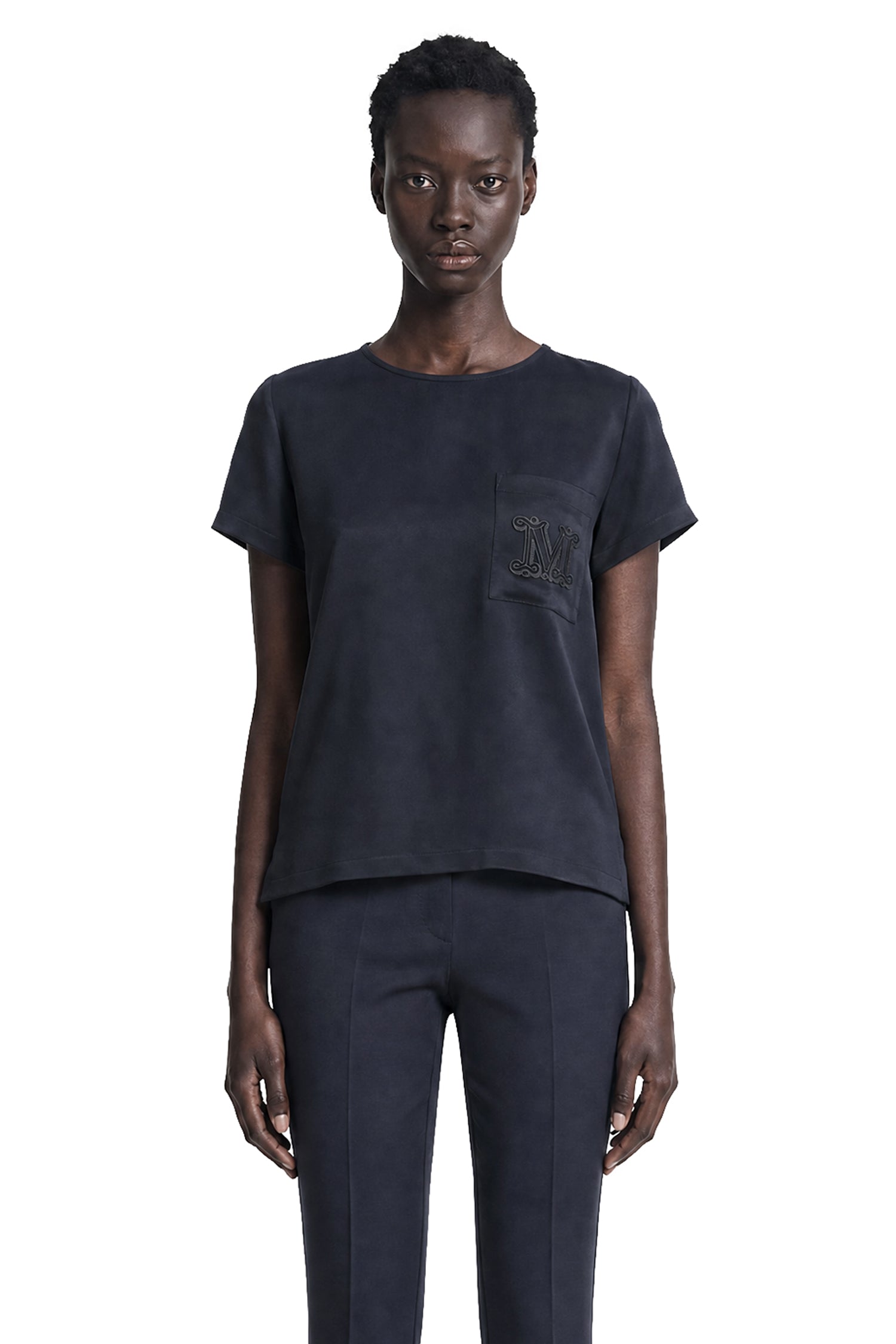 Max Mara Crepe de Chine Pocket T-Shirt