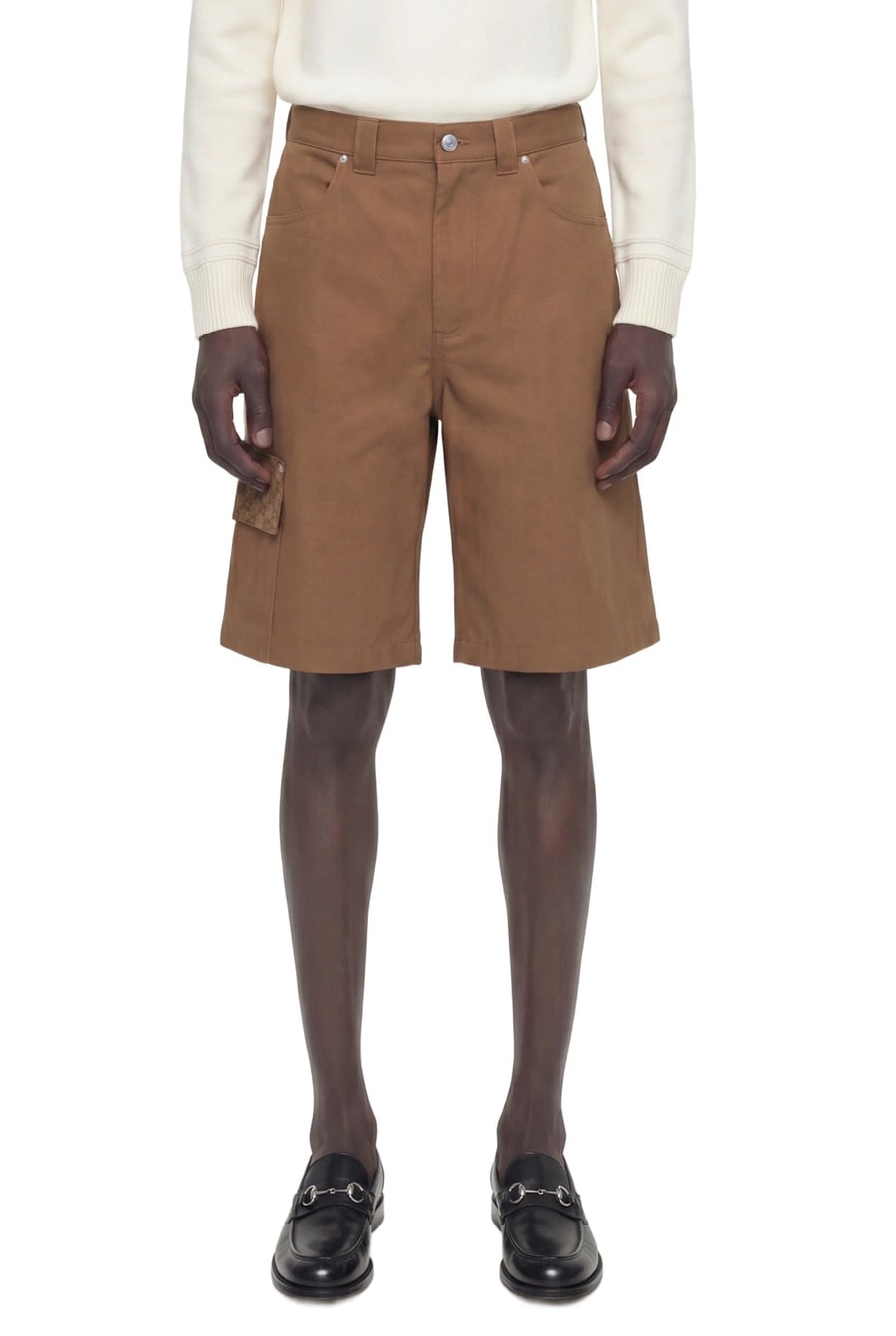 Gucci Cotton Cargo Bermudas, view 2
