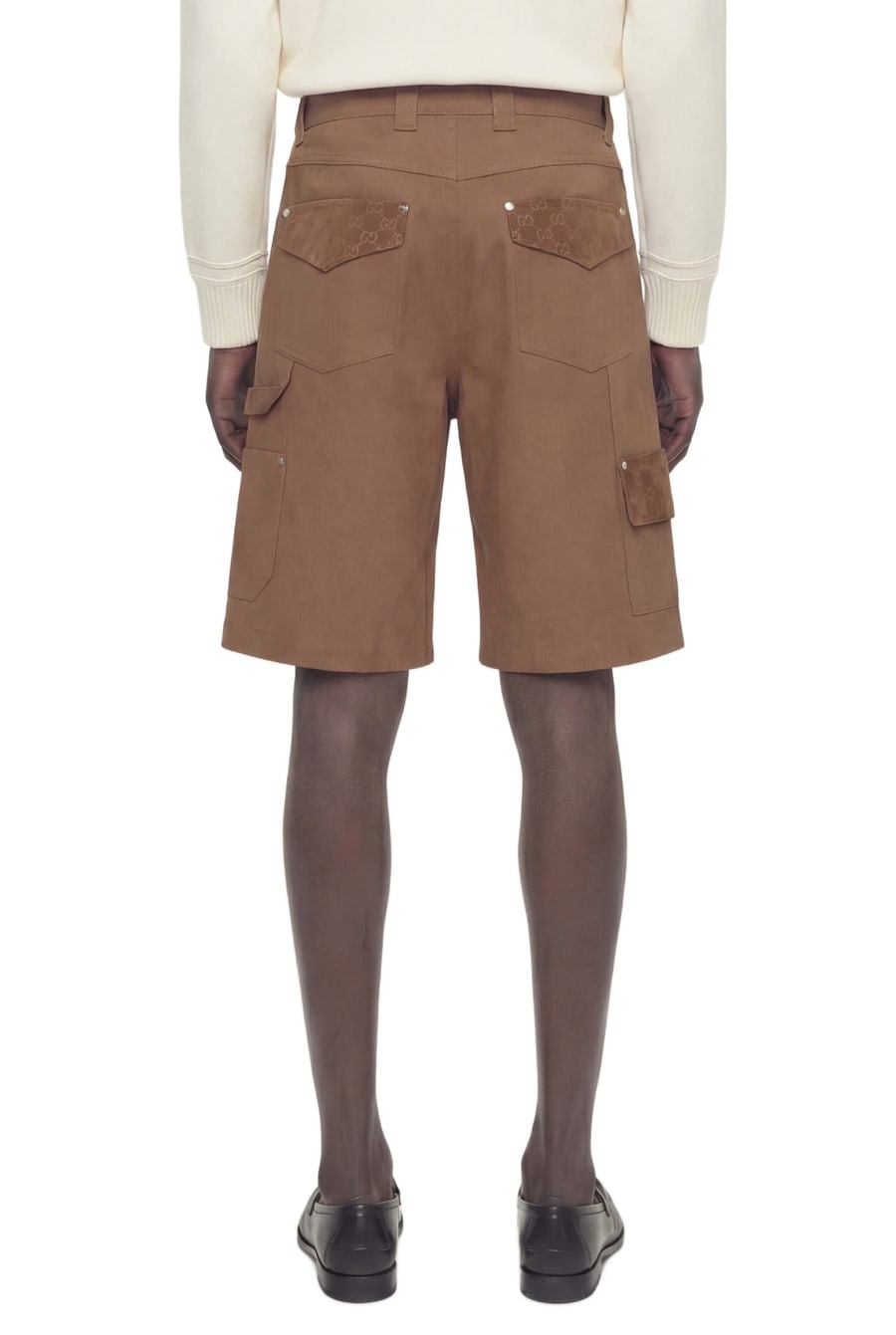 Gucci Cotton Cargo Bermudas, view 4