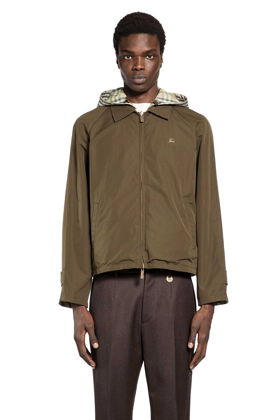 Burberry Reversible Check Cotton Jacket, view 2