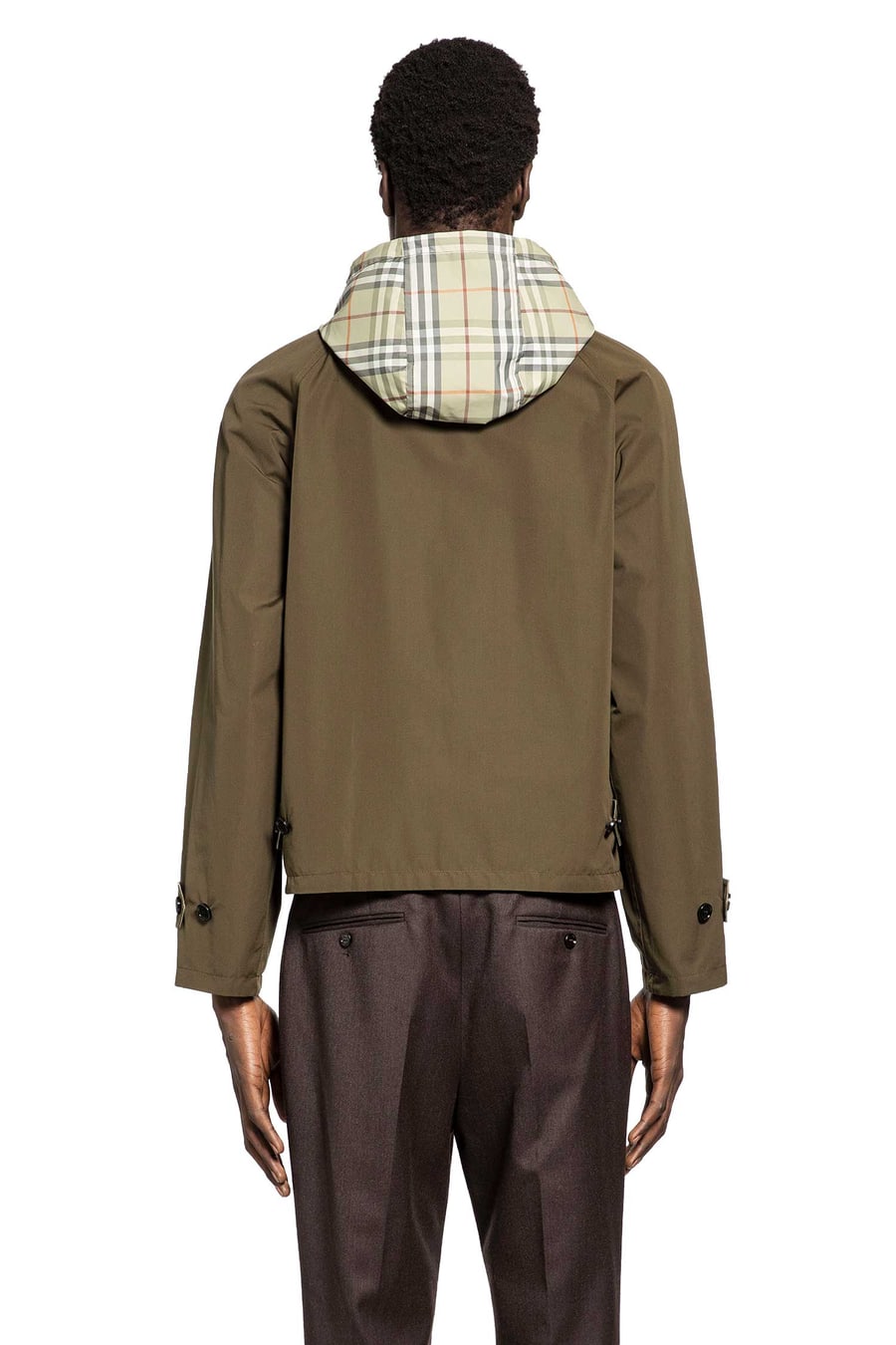 Burberry Reversible Check Cotton Jacket, view 4