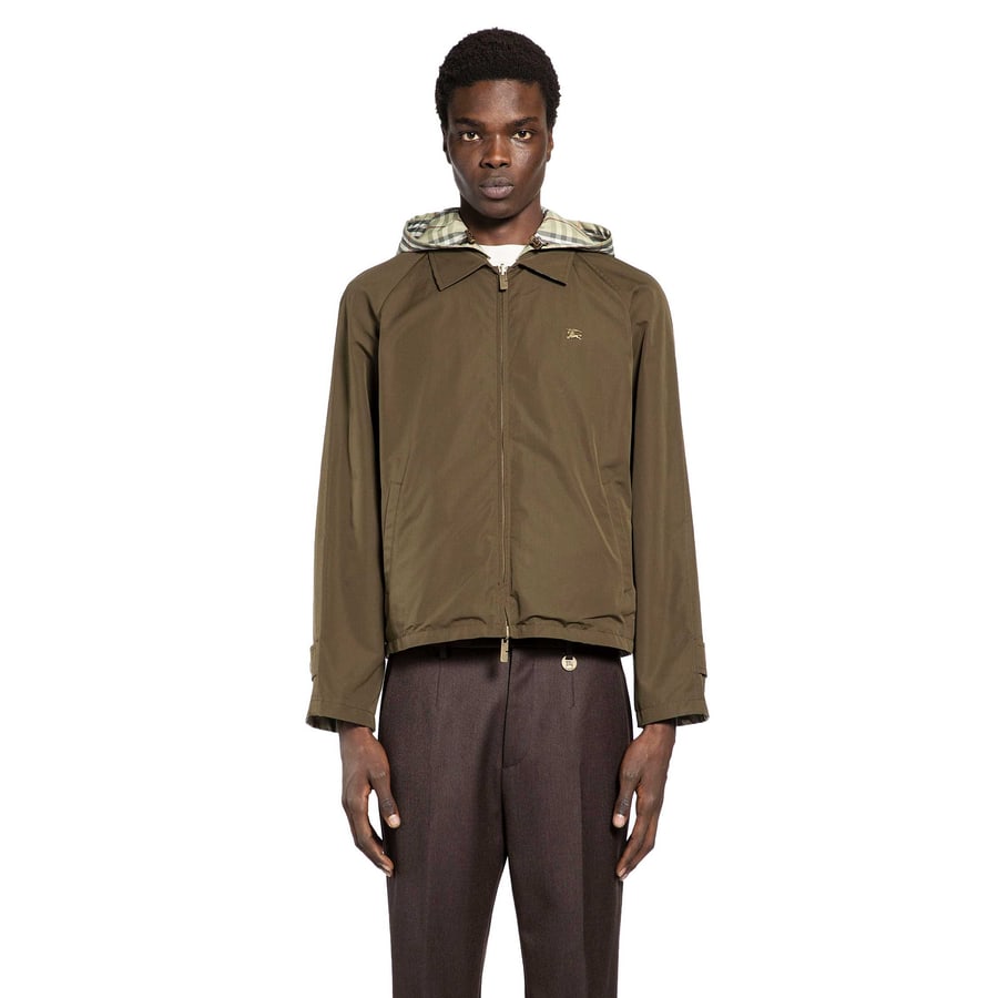 Burberry Reversible Check Cotton Jacket, view 8