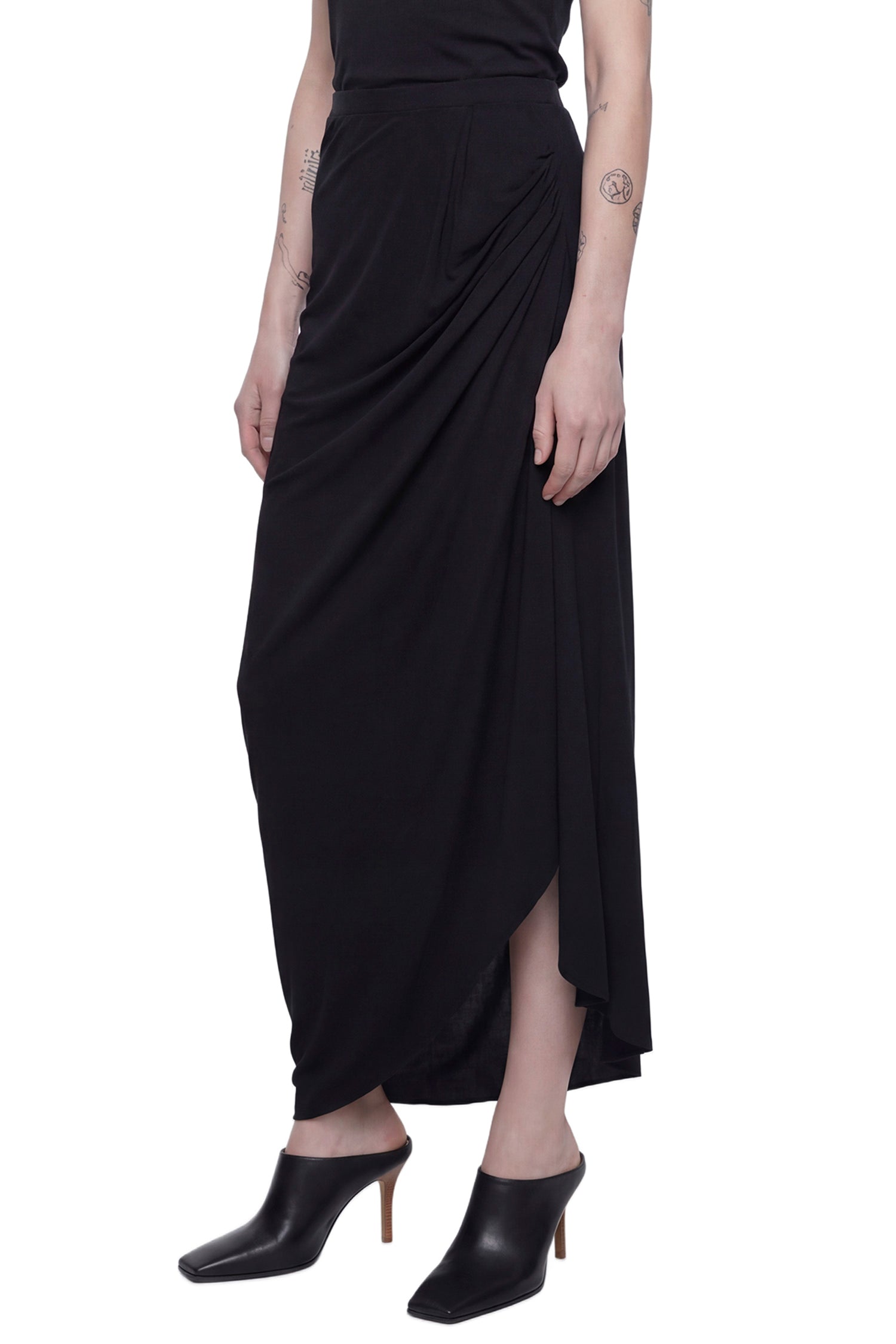Alaïa Gathered Skirt, view 2