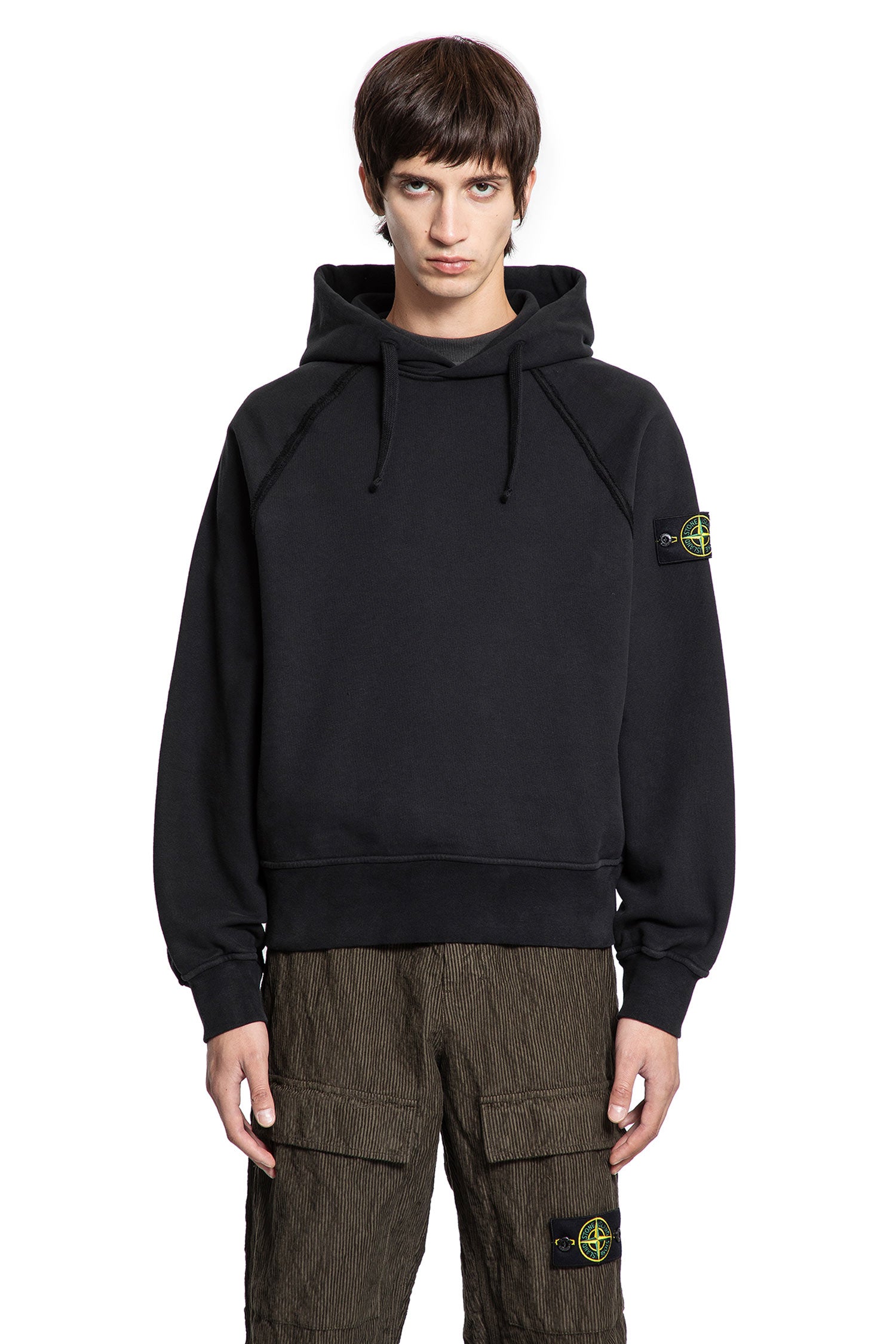 Stone Island 6100023 Light Organic Cotton Fleece Hoodie, view 2
