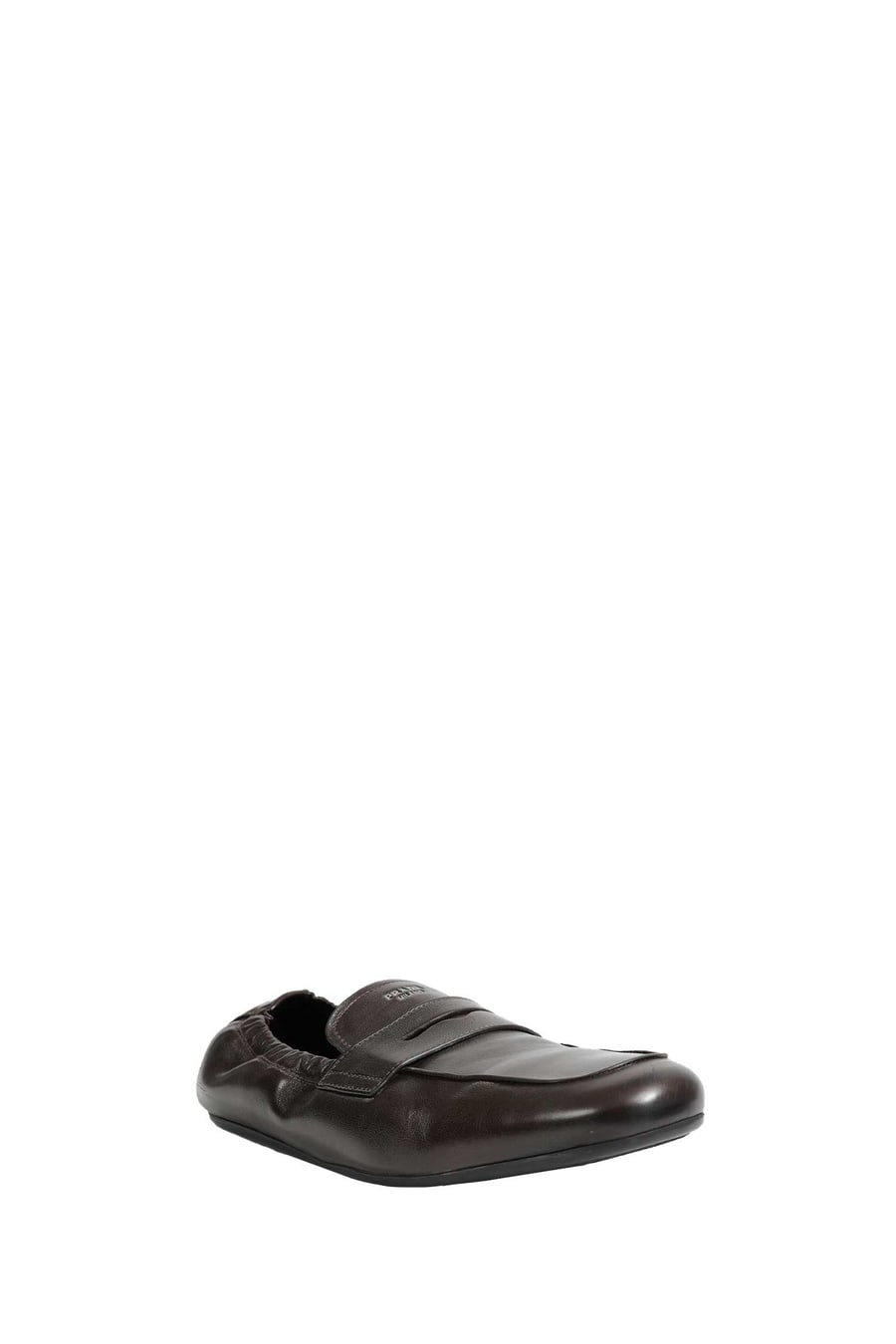 Prada Suffle Antiqued Leather Loafers, view 2