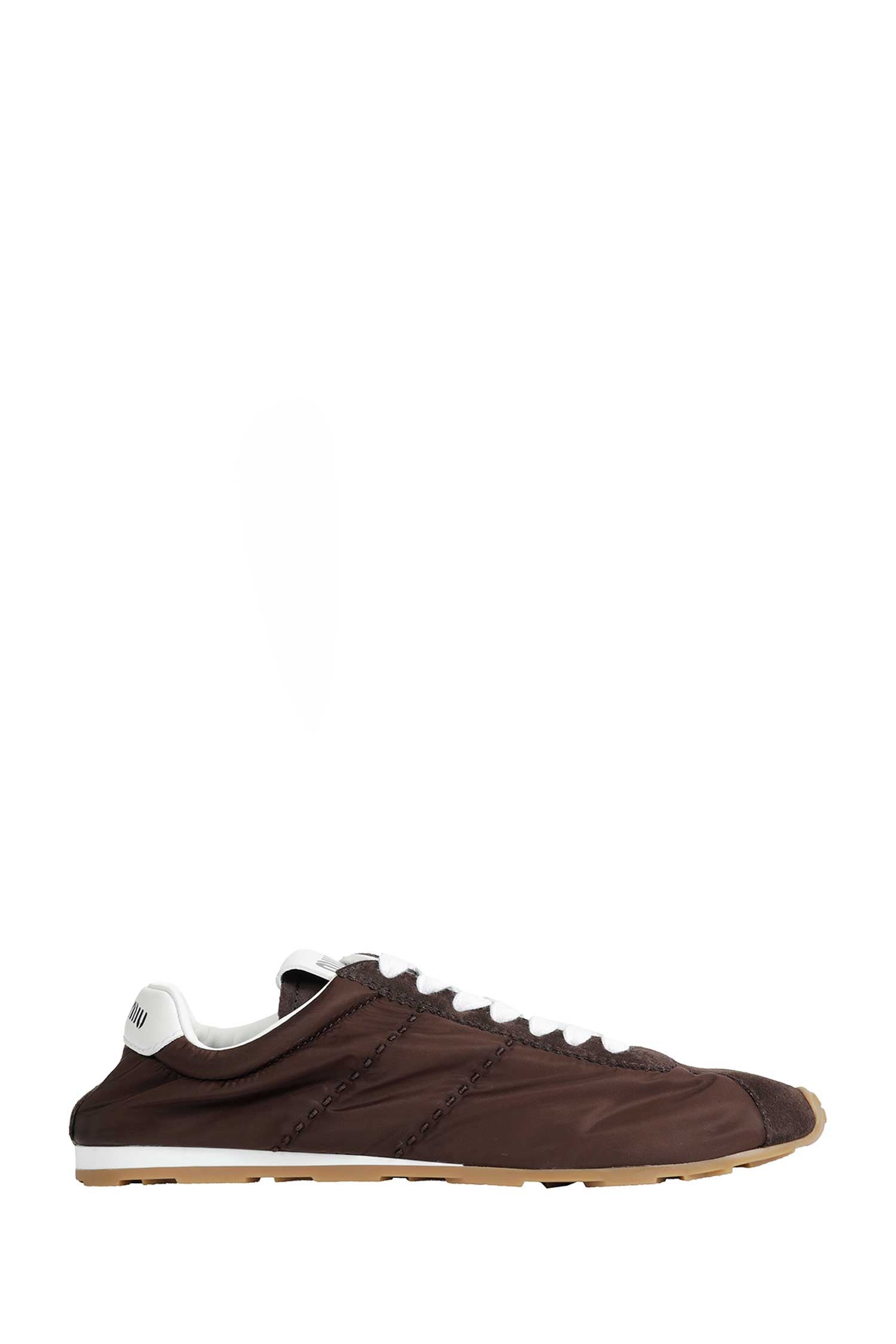 Miu Miu Plume Technical Fabric And Suede Sneakers