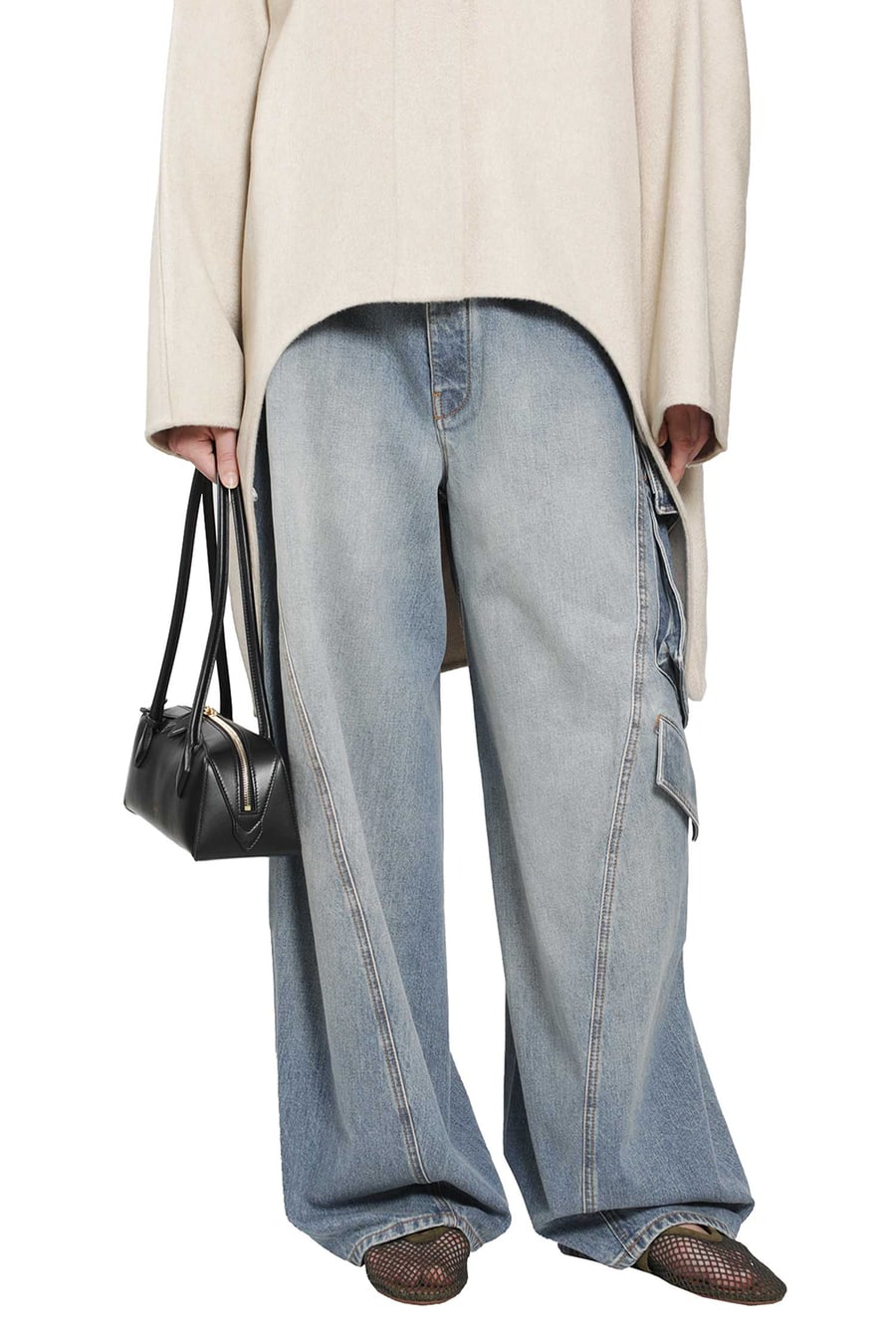 Alaïa Denim Cargo Pants