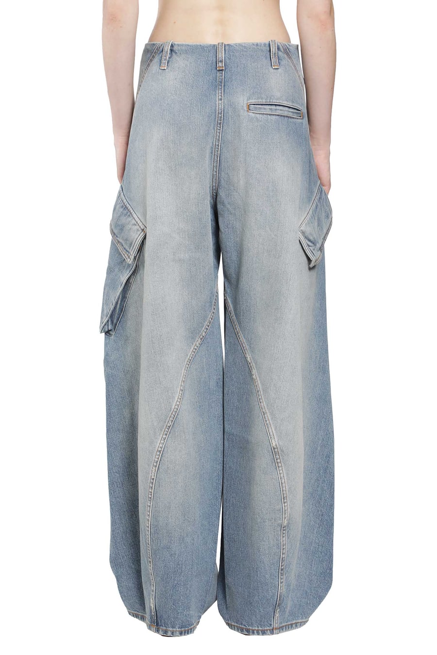 Alaïa Denim Cargo Pants, view 4
