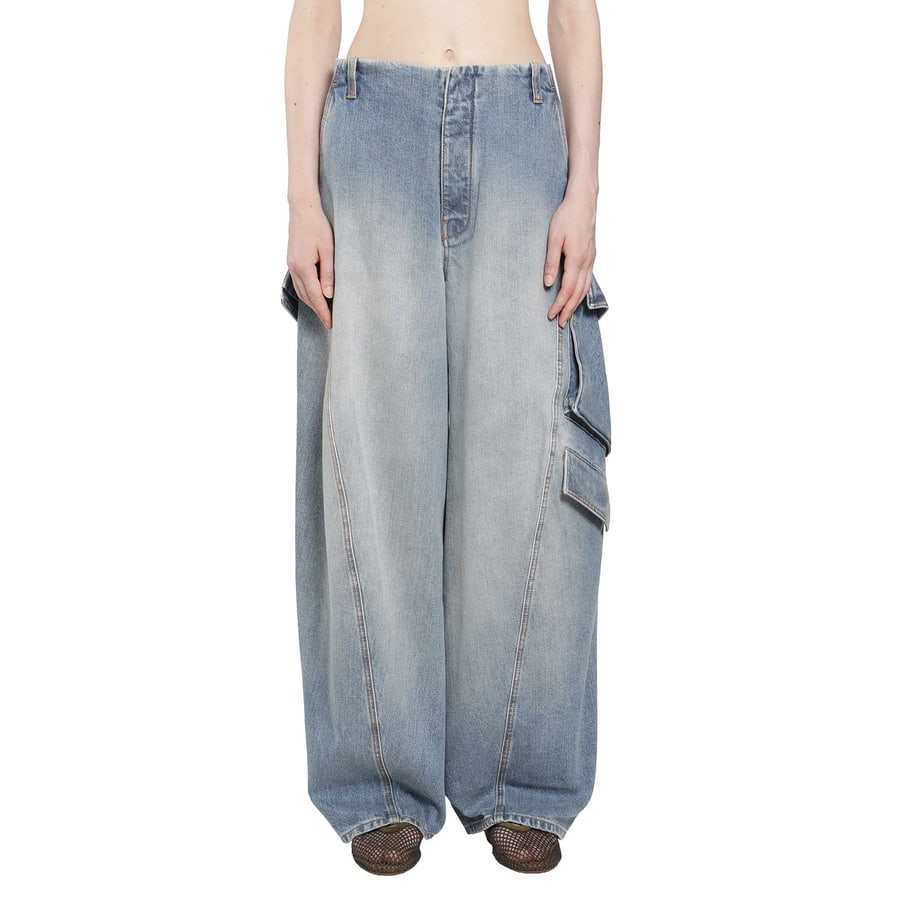 Alaïa Denim Cargo Pants, view 6