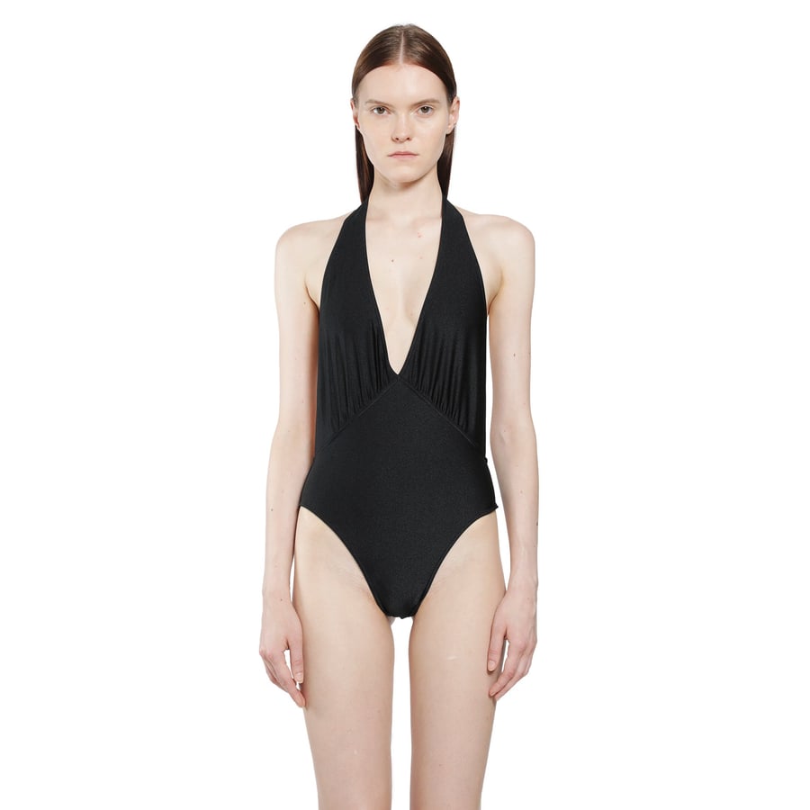 Saint Laurent Backless Halter Swimsuit, view 5