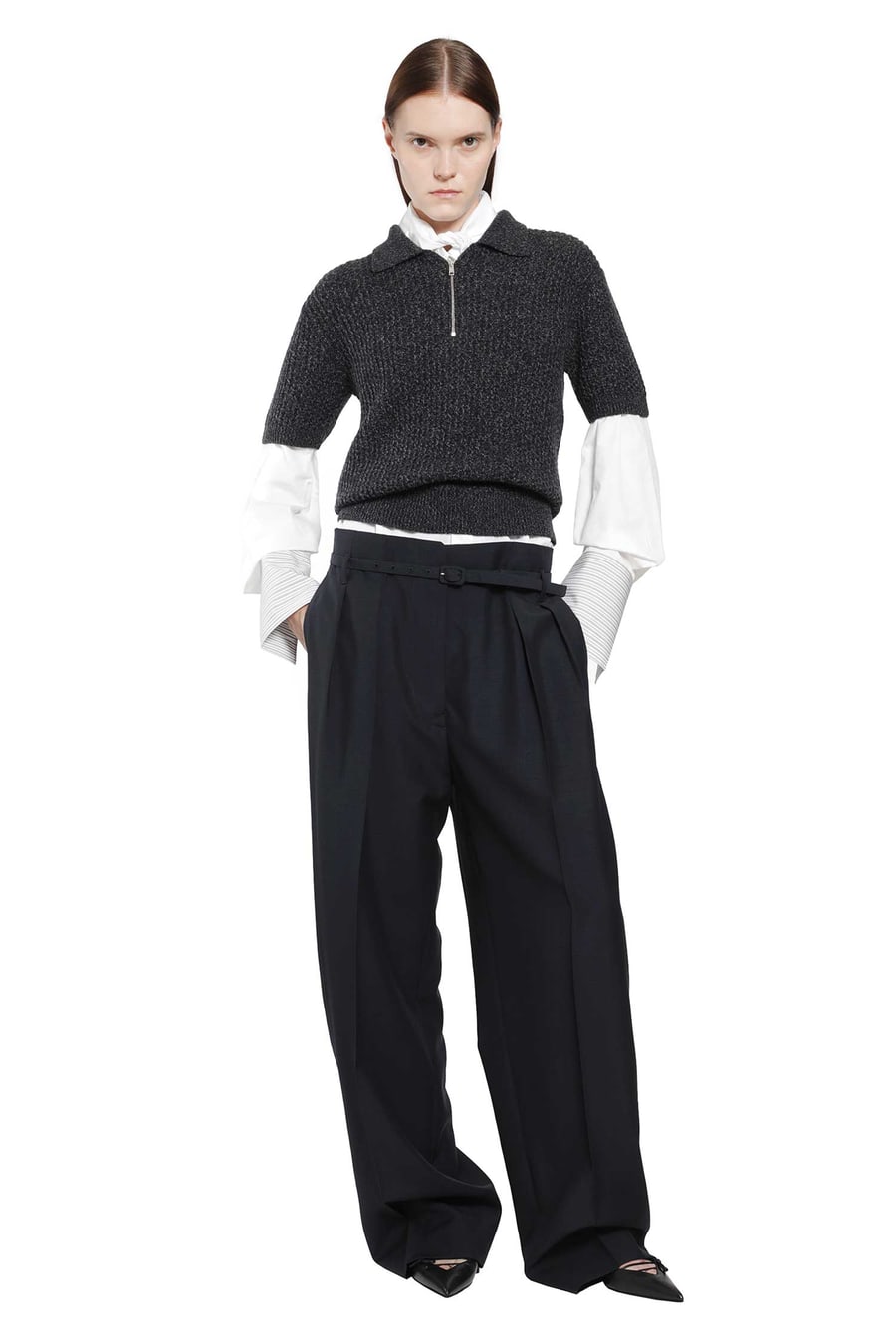 Prada Light Wool Mohair Trousers, view 5
