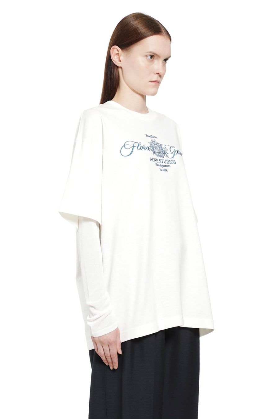 ACNE STUDIOS Layered Crest Long Sleeve T-Shirt, view 3