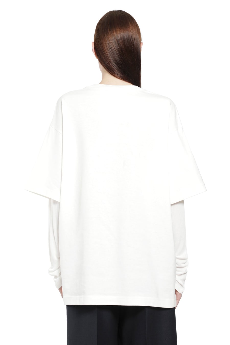 ACNE STUDIOS Layered Crest Long Sleeve T-Shirt, view 4