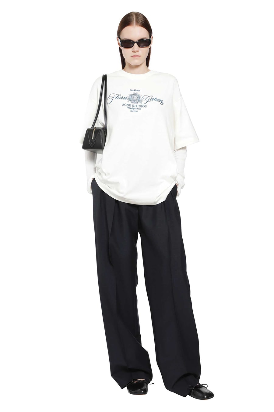 ACNE STUDIOS Layered Crest Long Sleeve T-Shirt, view 5