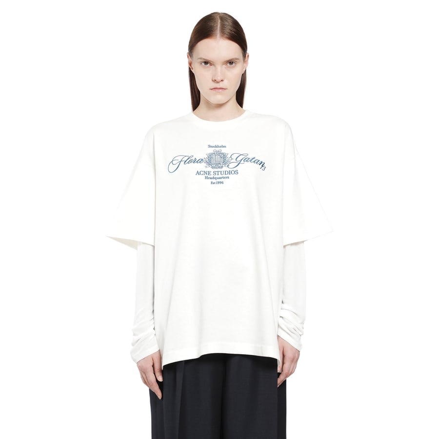 ACNE STUDIOS Layered Crest Long Sleeve T-Shirt, view 6