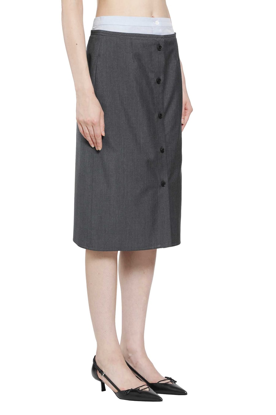 Prada Layered Wool Skirt, view 3