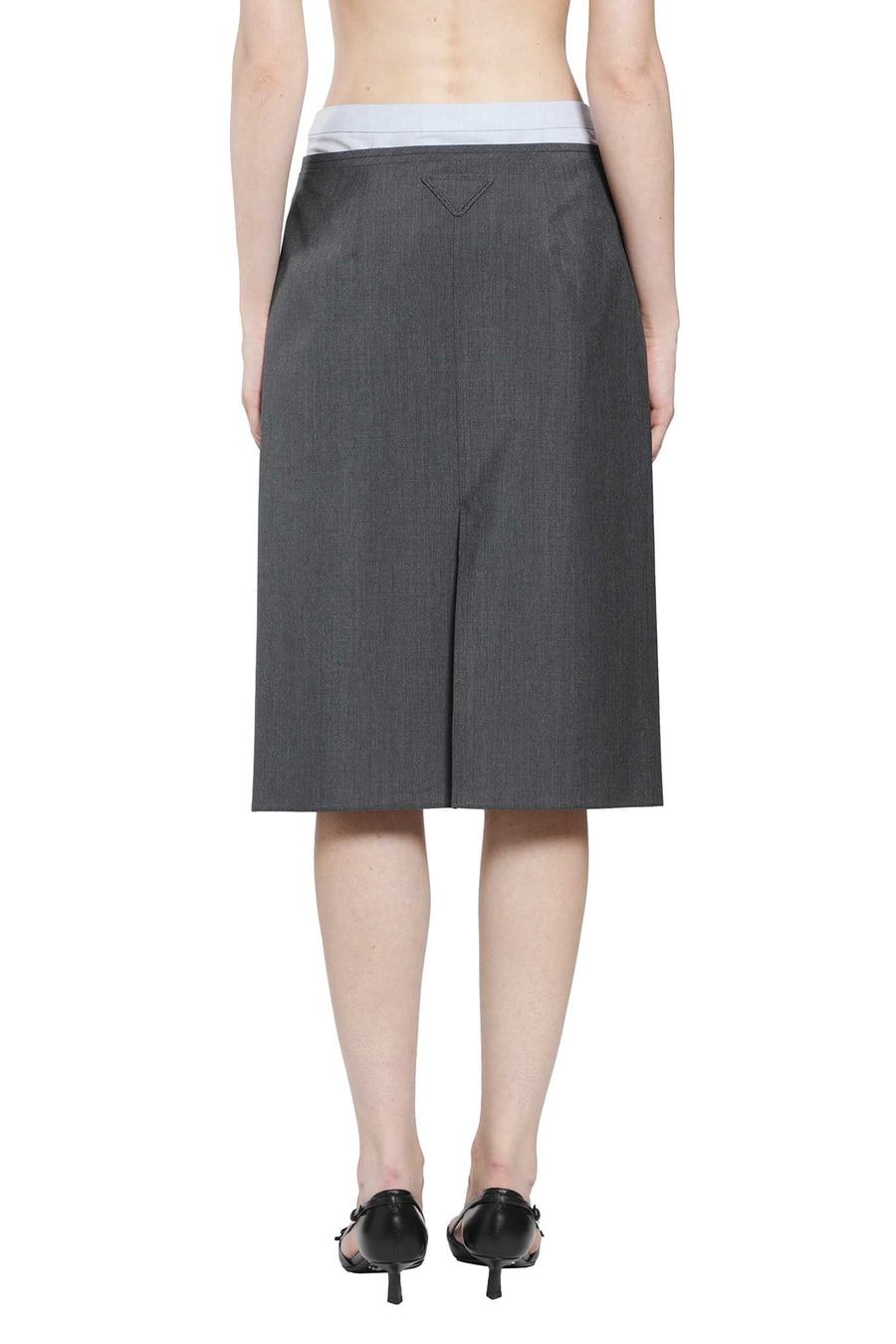 Prada Layered Wool Skirt, view 4
