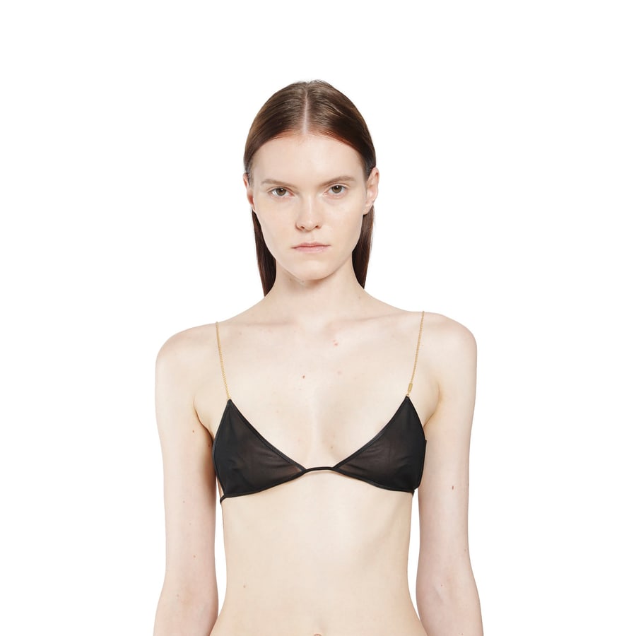 Saint Laurent Silk Bra, view 4